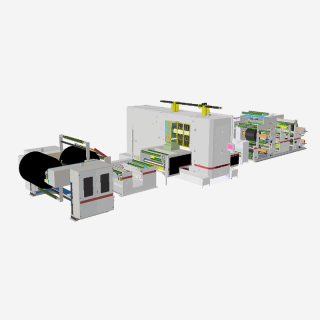 Square cell rolling and slitting machine