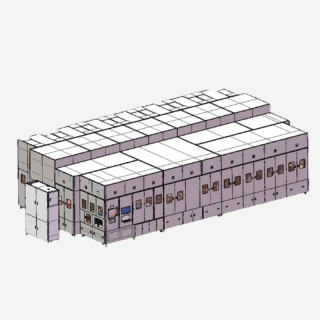 Square cell liquid injection machine