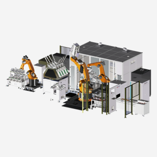 Automatic Module Assembly and High-speed Side Seam Laser Welding System