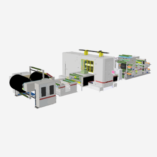 Blade cell rolling and slitting machine