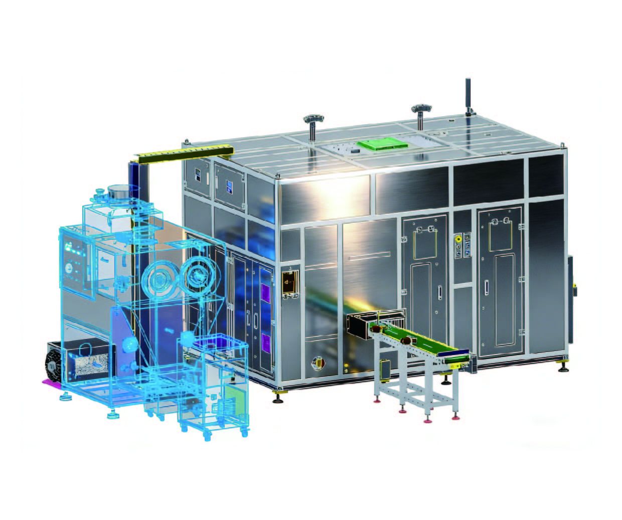 Cell Blue Film Cleaning Machine