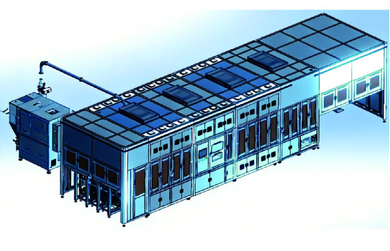 Blade Battery Assembly - Positive Tab Cover Laser Welding Machine