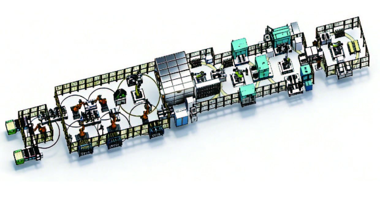 Flexible Intelligent Automatic Module Assembly  Production Line (Power Battery)
