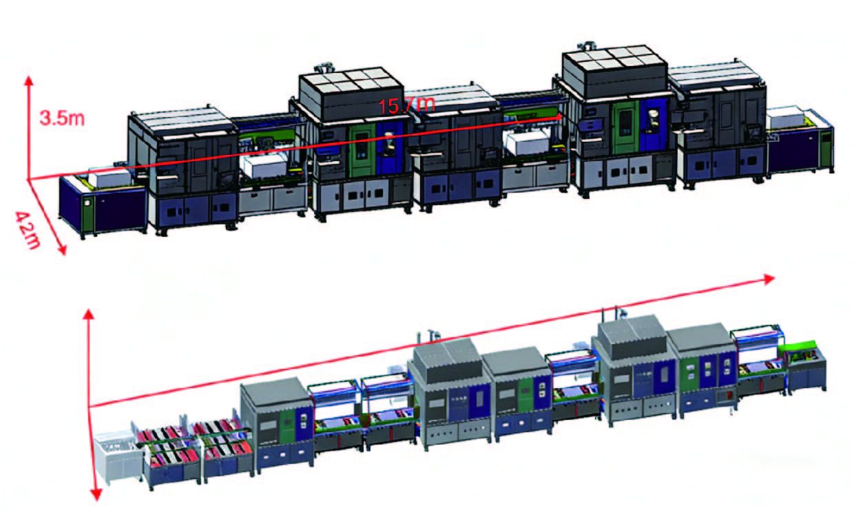 Cylindrical Cell Module Assembly Line (20~75PPM)