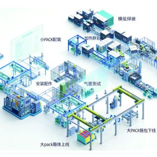 Full Electric Heavy-Duty Truck Intelligent PACK Assembly Line