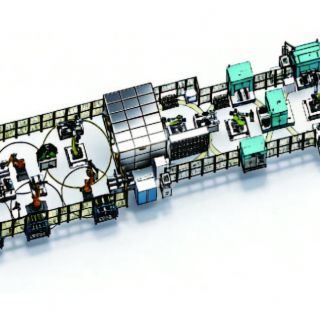 Flexible Intelligent Automatic Module Assembly  Production Line (Power Battery)